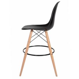 Barová židle DSW Wood 03 černá 