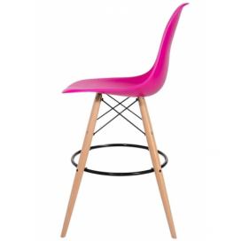 Barová židle DSW Wood 22 růžová 