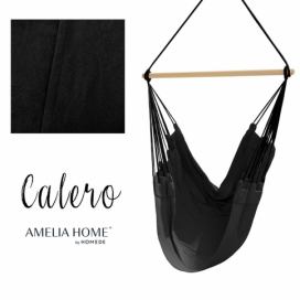 AmeliaHome Závěsné houpací křeslo Calero černé
