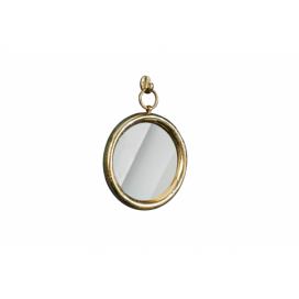 Noble Home Kulaté zlaté hliníkové závěsné zrcadlo Portio, 30 cm 40381