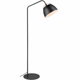 Černá kovová stojací lampa Halo Design Berlin 110-150 cm