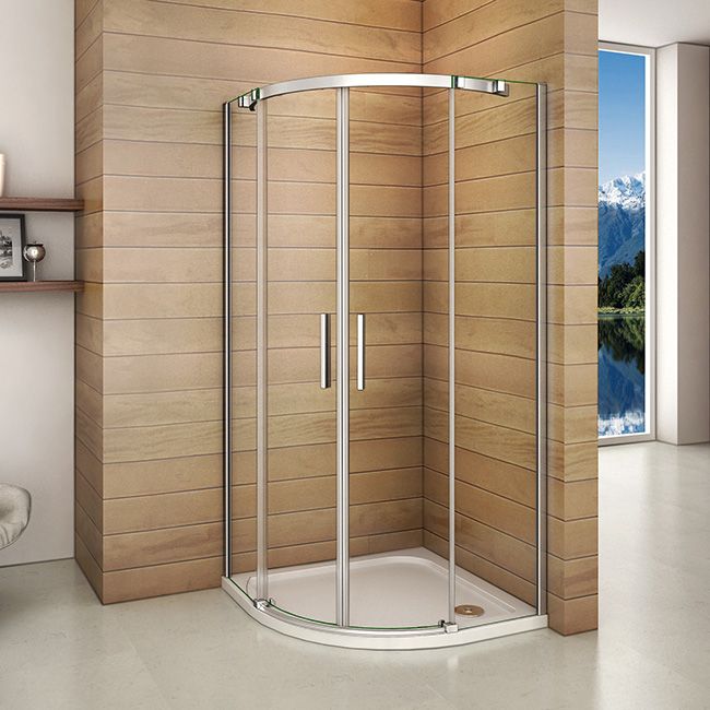 H K Čtvrtkruhový sprchový kout HARMONY S4 90 cm s dvoudílnými posuvnými dveřmi - Hezká koupelna s.r.o.