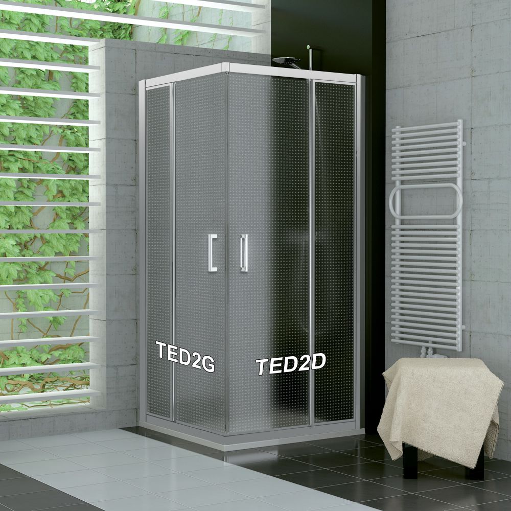 SanSwiss TED2D 0900 01 30 Pravý díl sprchového koutu 90 cm, matný elox/mastercarré - Hezká koupelna s.r.o.