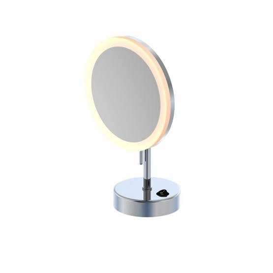 STEINBERG - LED kosmetické zrcátko se stojánkem, chrom 650 9300 - Hezká koupelna s.r.o.