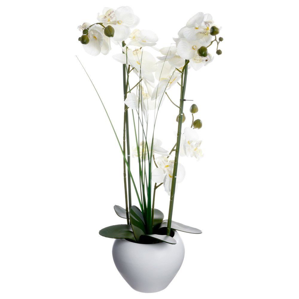 Atmosphera Umělá orchidej v keramickém květináči, 53 x 15 cm - EMAKO.CZ s.r.o.