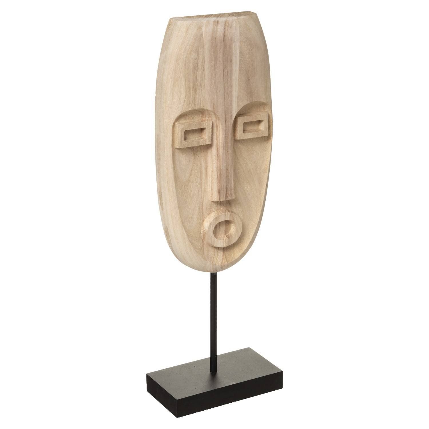 Atmosphera Dřevěná maska SAFARI, etnický motiv, přírodní hnědá, výška 46,5 cm - EDAXO.CZ s.r.o.