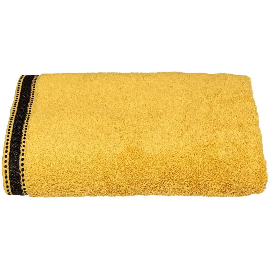 Atmosphera Bavlněný ručník do koupelny JOIA, 70 x 130 cm, žlutá barva - EMAKO.CZ s.r.o.