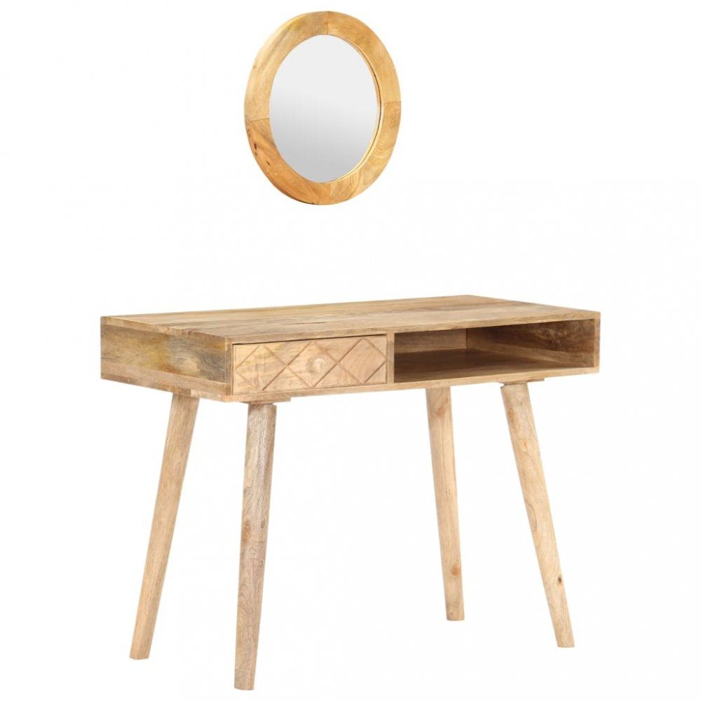 Toaletní stolek se zrcadlem mangovníkové dřevo Dekorhome - DEKORHOME.CZ