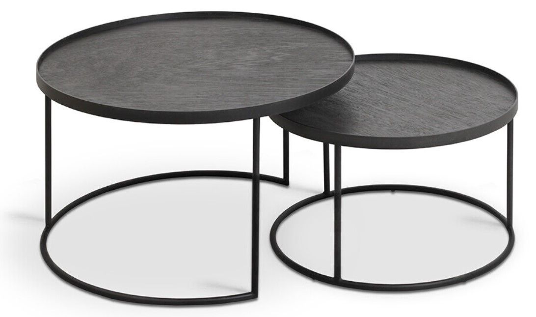 Designové konferenční stolky Round Tray Coffee Table Set Small - DESIGNPROPAGANDA