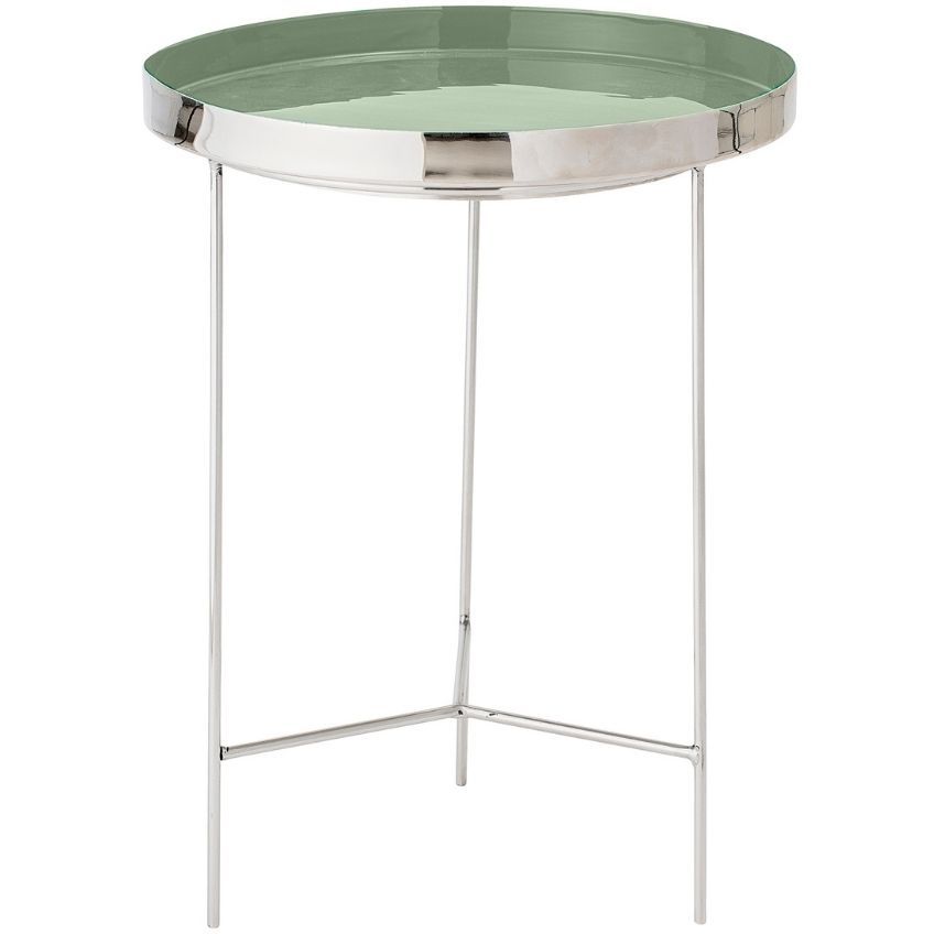 Zelený kovový odkládací stolek Bloomingville Sola 40 cm - Designovynabytek.cz