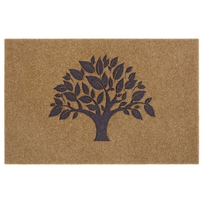 Mujkoberec Original Protiskluzová rohožka Strom života 104655 Brown/Grey - 45x75 cm - ATAN Nábytek