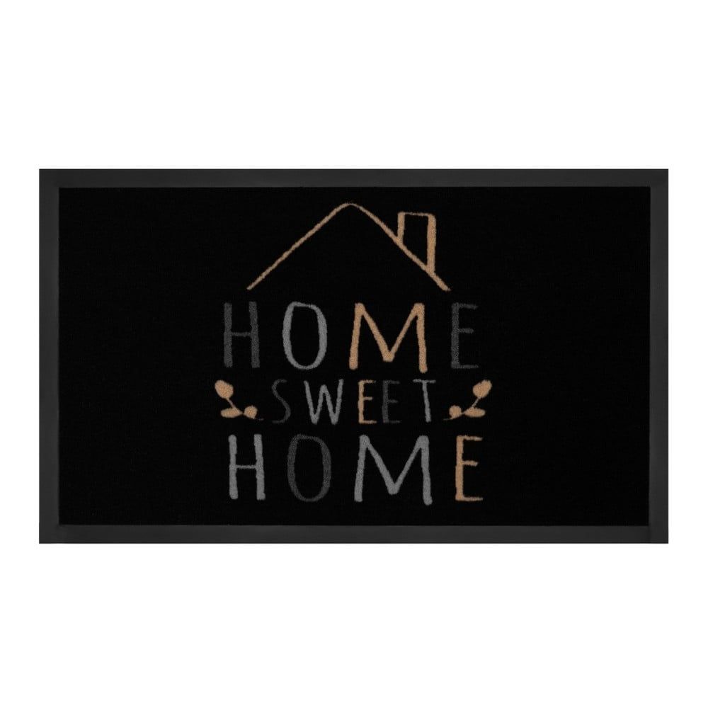 Černá rohožka Hanse Home Home Sweet Home, 45 x 75 cm - Bonami.cz