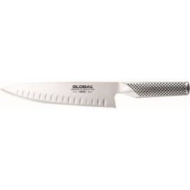 Japonský šéfkuchařský nůž s prolisy Global G-61, 20 cm