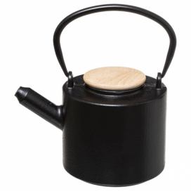 Secret de Gourmet Litinová čajová konvice SMOOTH, černá, 1 L