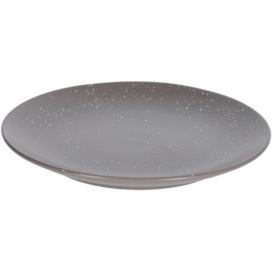 Tmavě šedý keramický dezertní talíř Kave Home Aratani ? 20,5 cm
