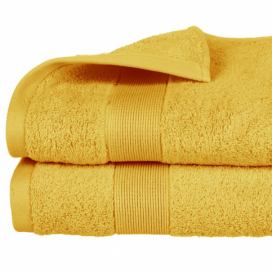 Atmosphera Koupelnový ručník z bavlny v oranžové barvě