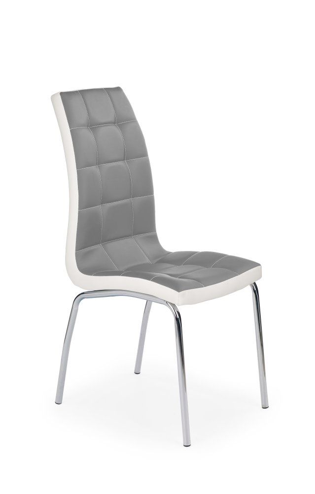  K186 židle šedo - bílá - Mobler.cz
