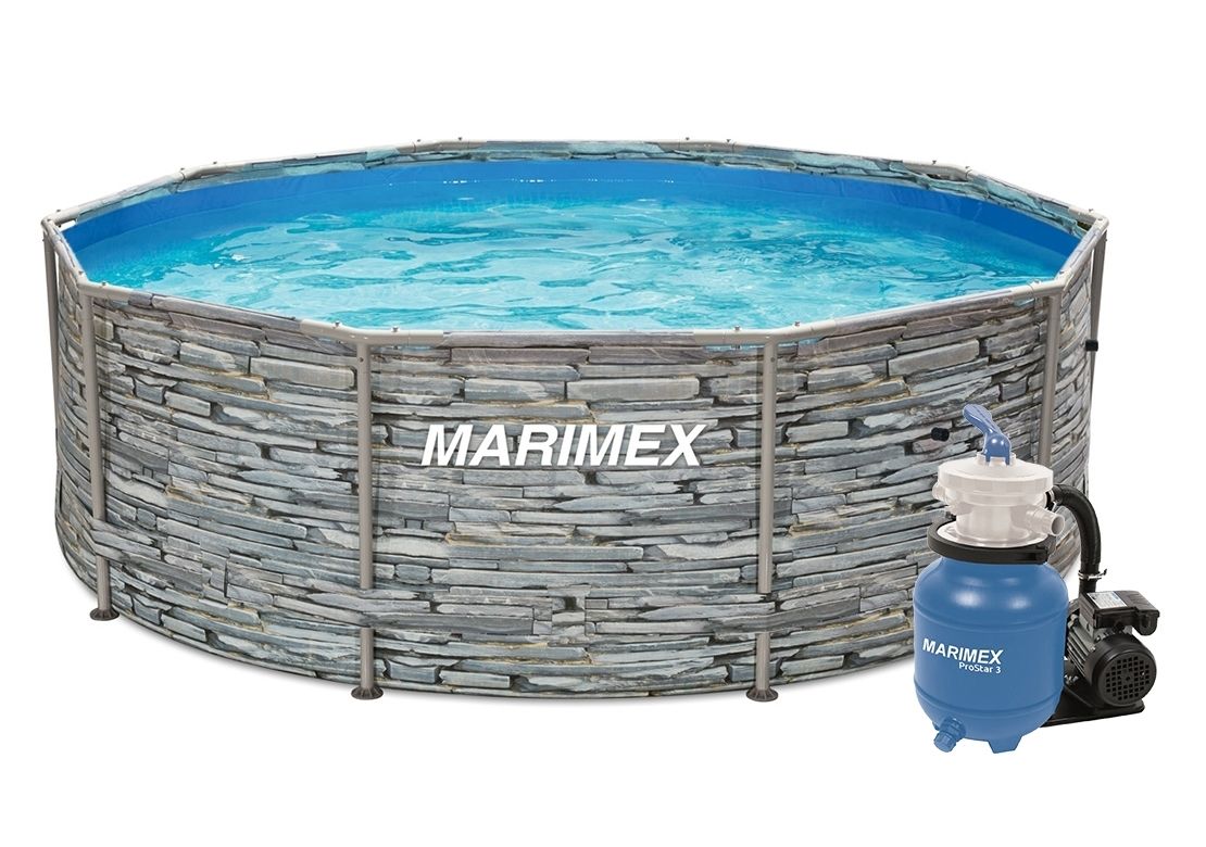 Marimex | Bazén Marimex Florida 3,05x0,91 m s pískovou filtrací - motiv KÁMEN | 19900100 - Marimex