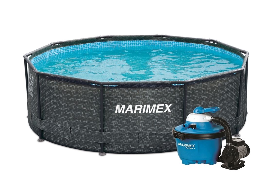 Marimex | Bazén Marimex Florida 3,66x0,99 m - motiv RATAN s pískovou filtrací | 19900076 - Marimex