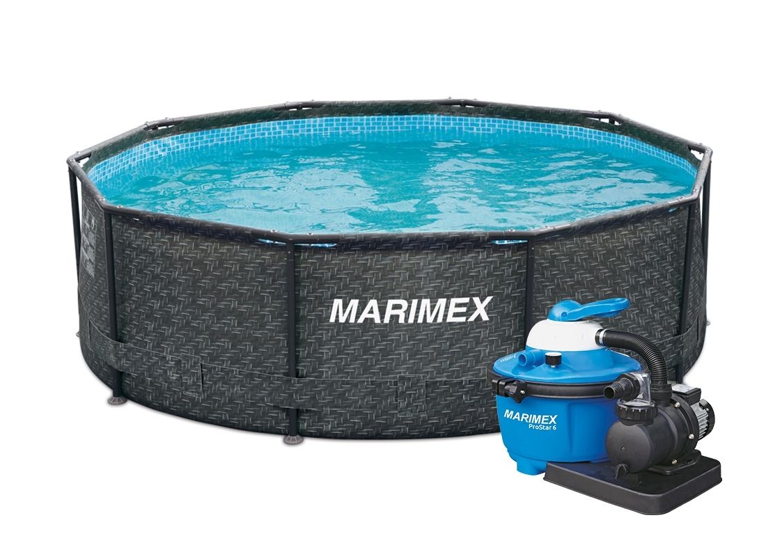 Marimex | Bazén Florida 3,66x1,22 m s pískovou filtrací - motiv RATAN | 19900080 - Marimex