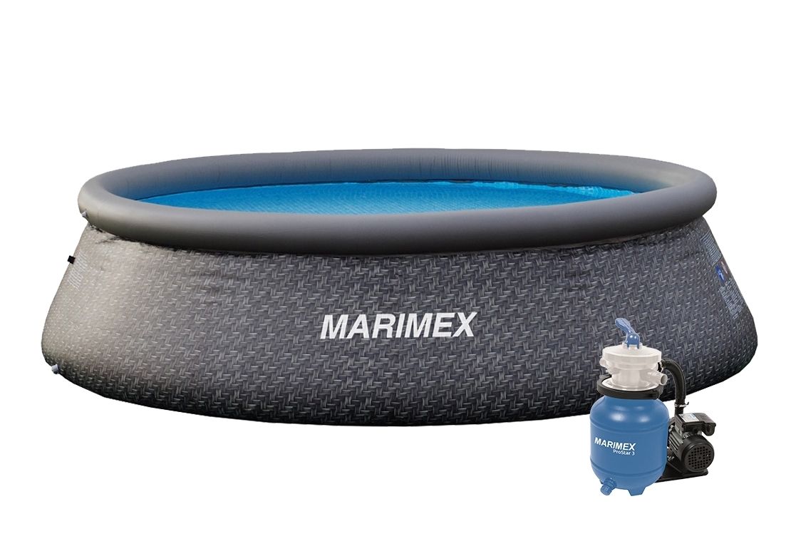Marimex | Bazén Marimex Tampa 3,66x0,91 m s pískovou filtrací - motiv RATAN | 19900082 - Marimex