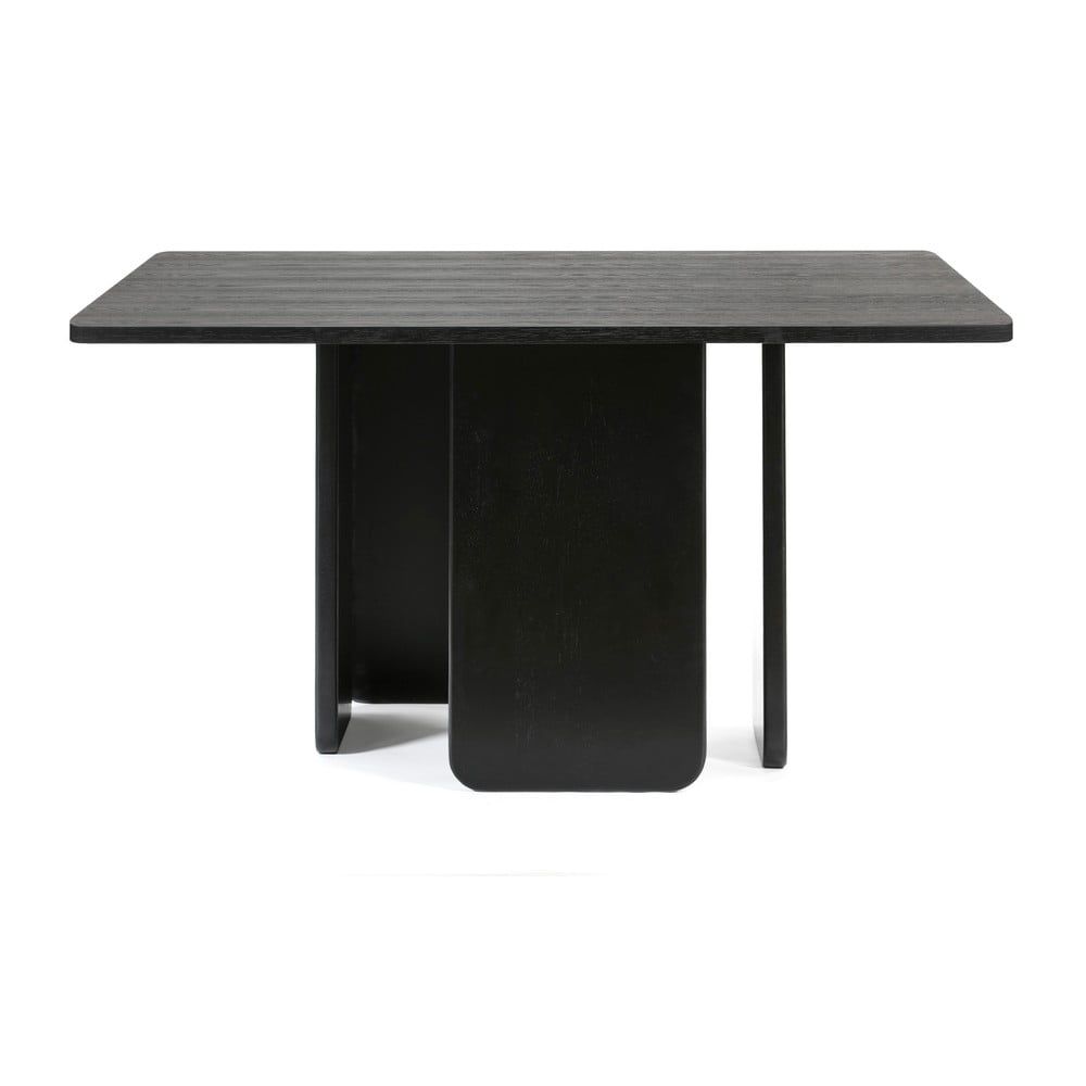 Černý jídelní stůl Teulat Arq, 137 x 137 cm - Bonami.cz