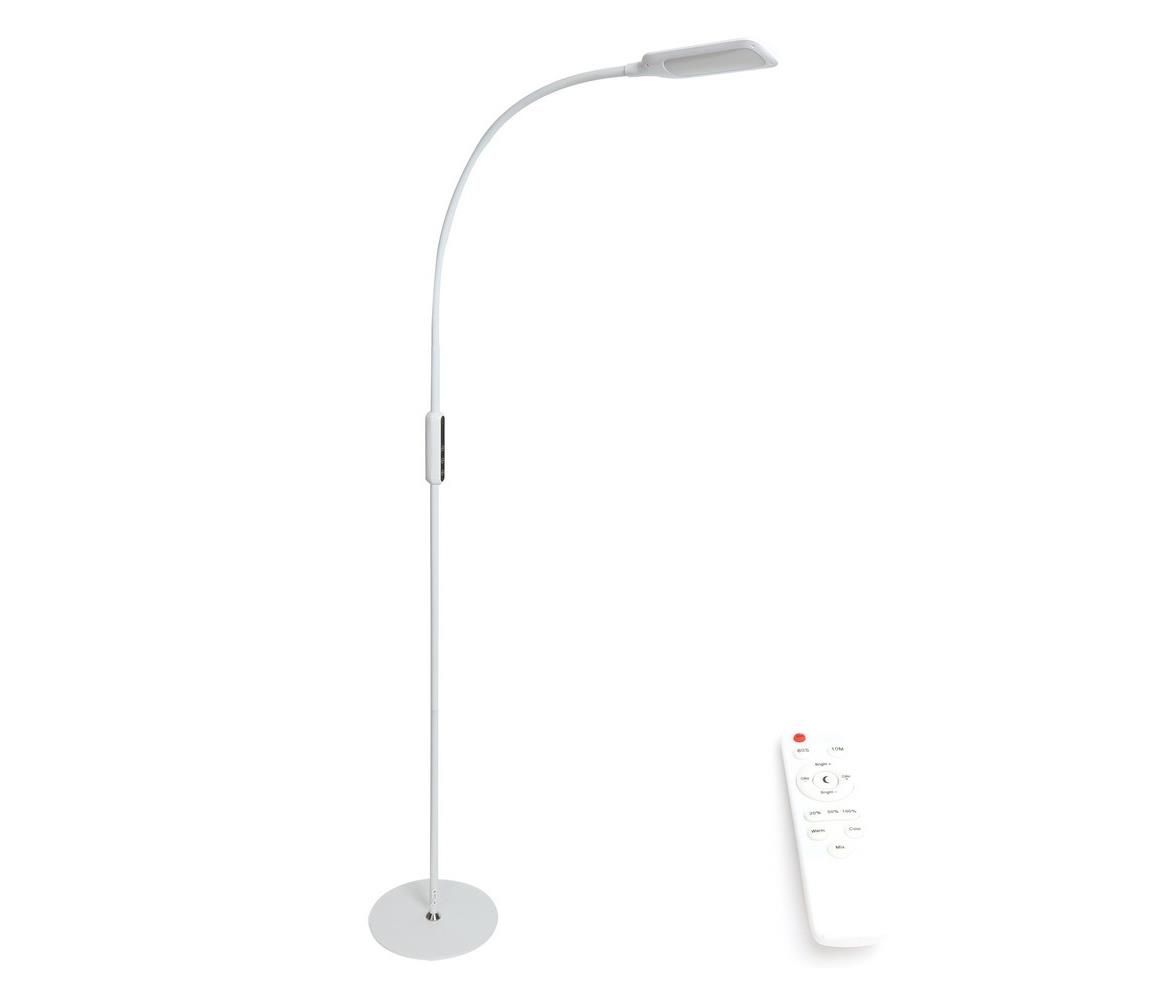  LED Stmívatelná stojací lampa LED/9W/24V bílá + dálkové ovládání  -  Svět-svítidel.cz
