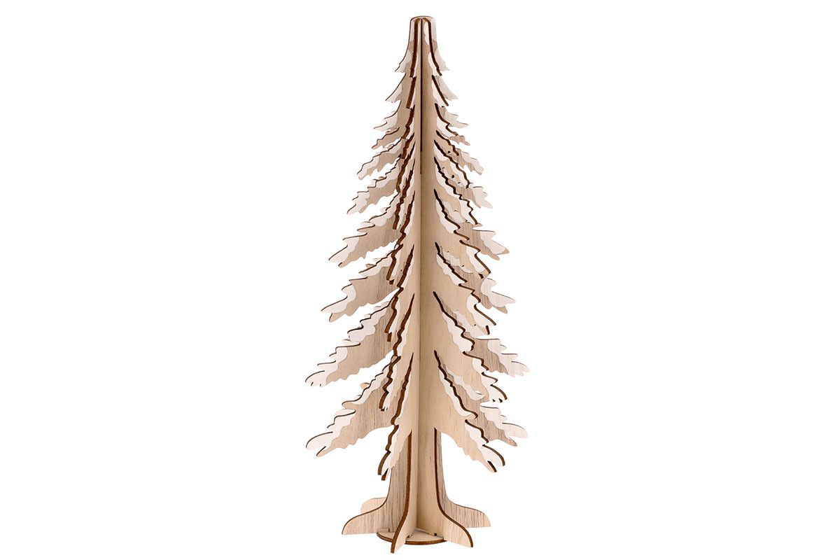 Autronic Strom, dřevěná dekorace - přírodní s bílými kraji AC7162 - ATAN Nábytek