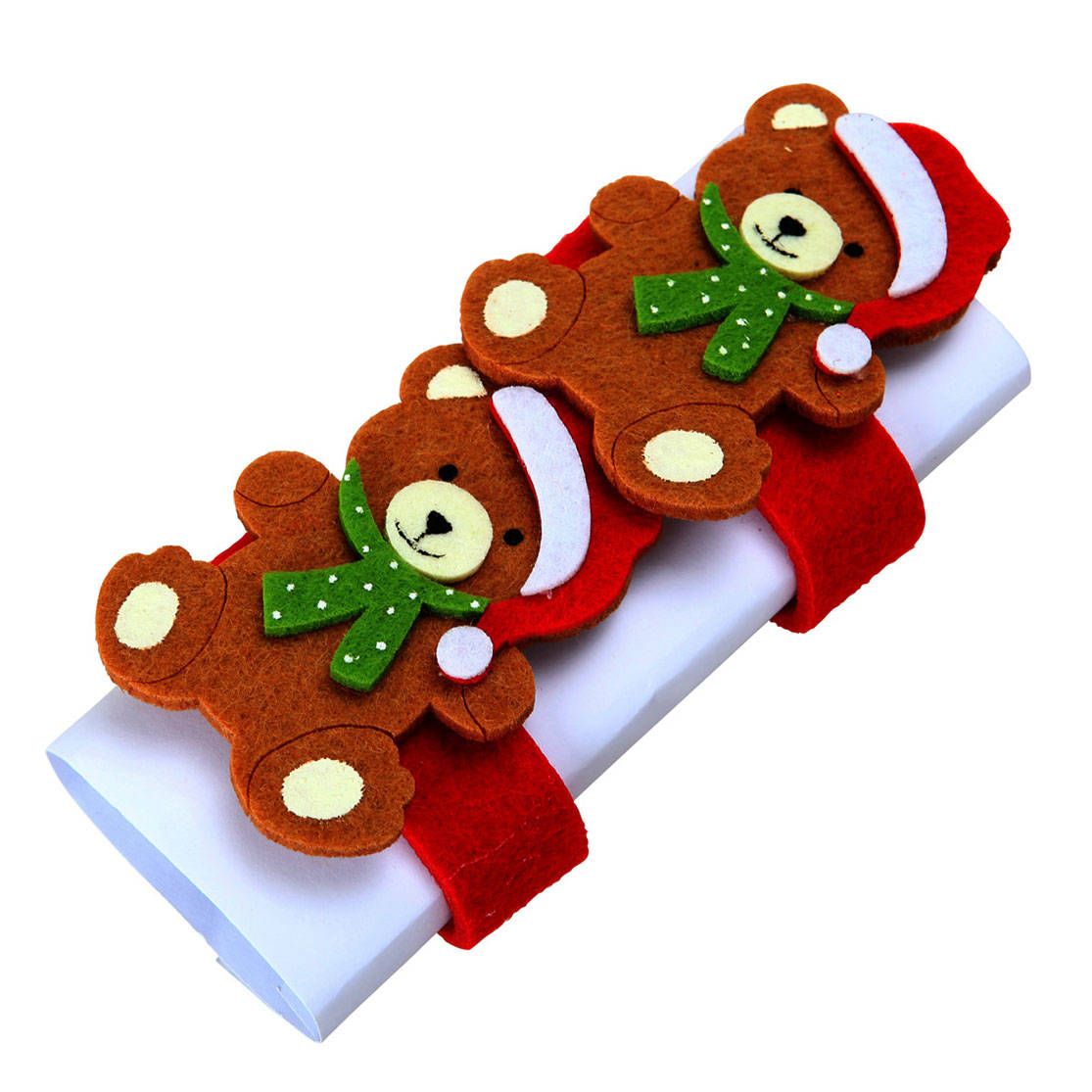 Douceur d\'intérieur Kroužky na ubrousky s vánočním motivem medvídka, 2 kusy - EDAXO.CZ s.r.o.