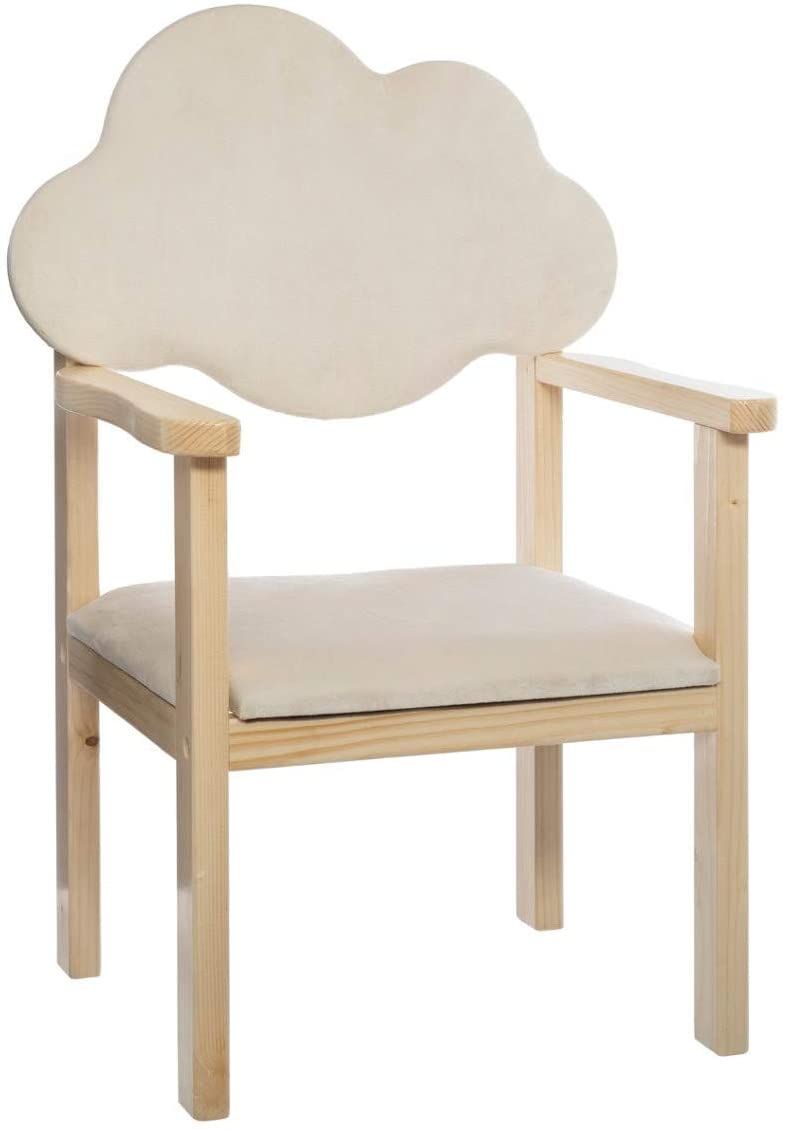 Atmosphera for kids Dětská židle ve tvaru mraku, bílá barva - EMAKO.CZ s.r.o.