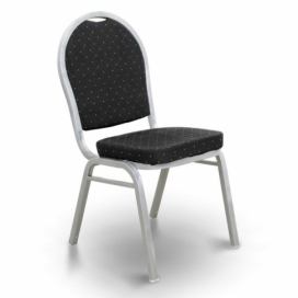Stohovatelná židle JEFF 2 NEW Tempo Kondela Černá