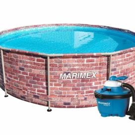 Marimex | Bazén Florida 3,66x0,99 m s pískovou filtrací - motiv CIHLA | 19900077