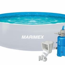 Marimex | Bazén Marimex Orlando 3,66x0,91 m s pískovou filtrací a příslušenstvím - motiv bílý | 19900125 Marimex