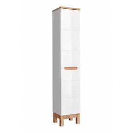 Comad Koupelnová závěsná skříňka vysoká Leonardo 80-00-B 2D bílá