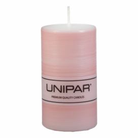 Růžová svíčka Unipar Finelines, doba hoření 40 h