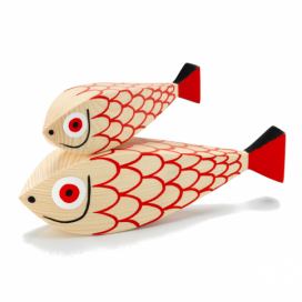 Vitra designové figurky Wooden Dolls Mother Fish & Child