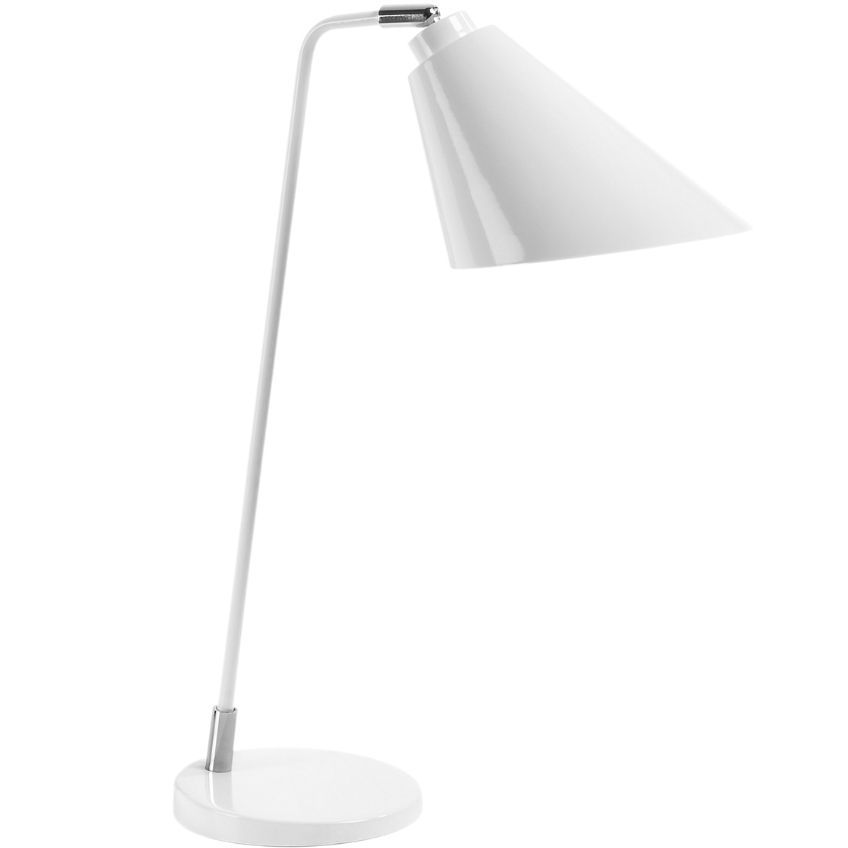 Bílá kovová stolní lampa Kave Home Tipir - Designovynabytek.cz