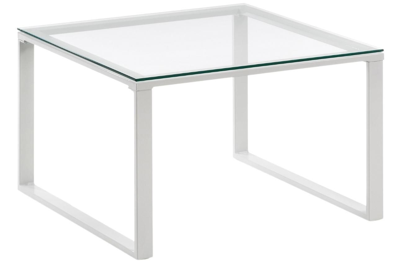 Skleněný konferenční stolek Kave Home Sivan 60 x 60 cm - Designovynabytek.cz