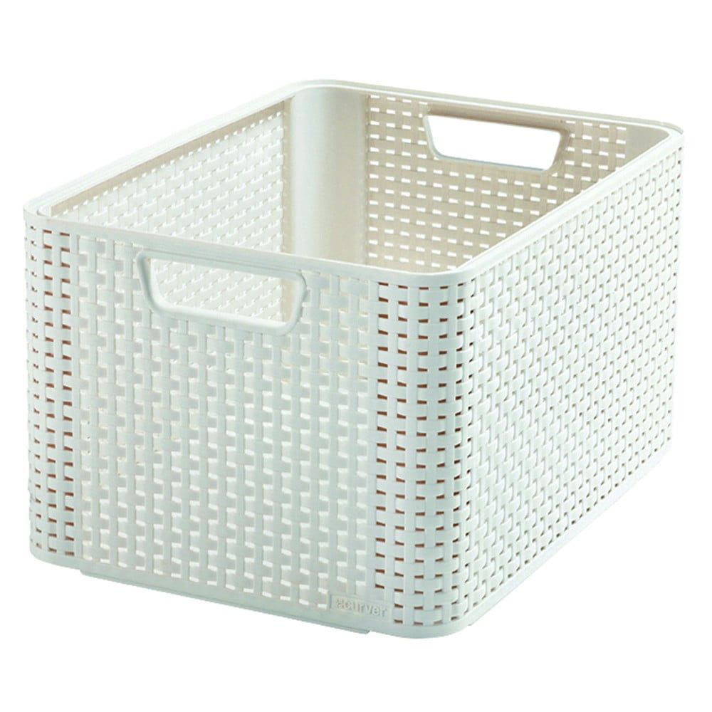 Krémový plastový úložný box 33x44x23 cm Style – Curver - Bonami.cz
