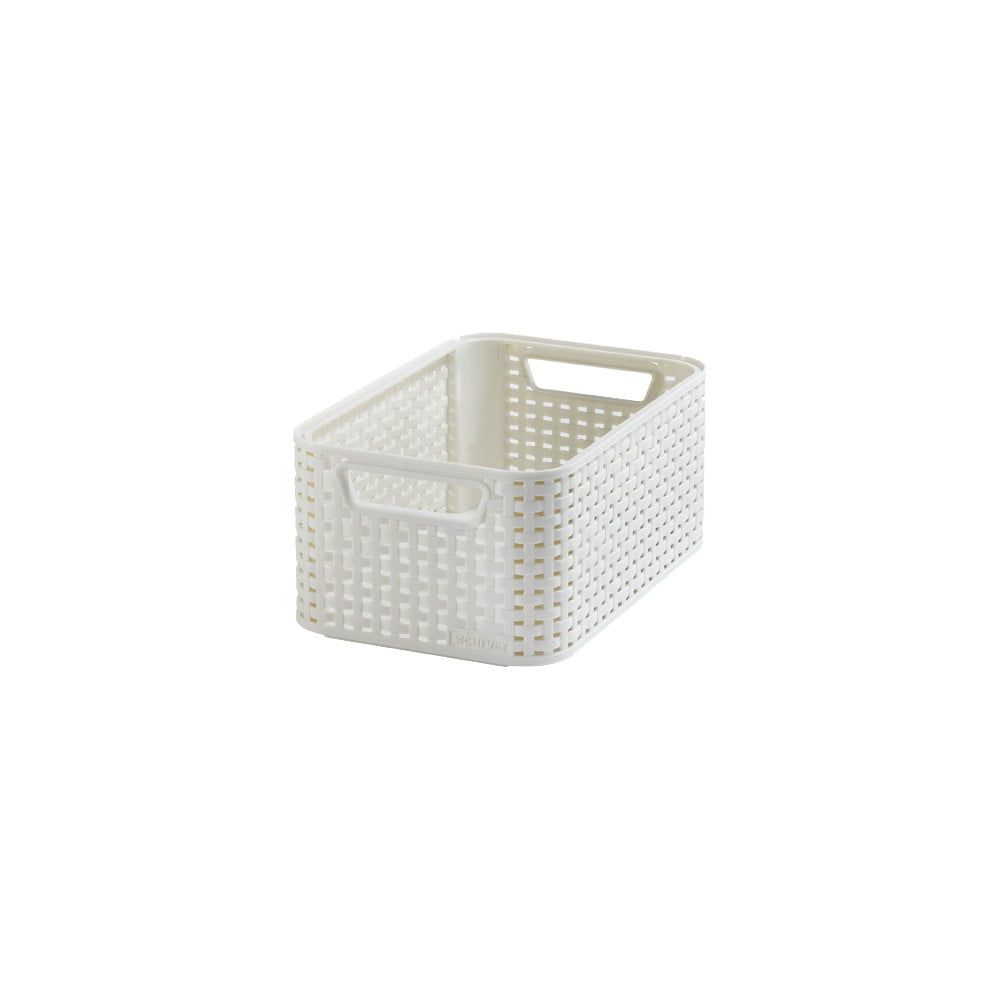 Krémový plastový úložný box 19x28,5x13 cm Style – Curver - Bonami.cz