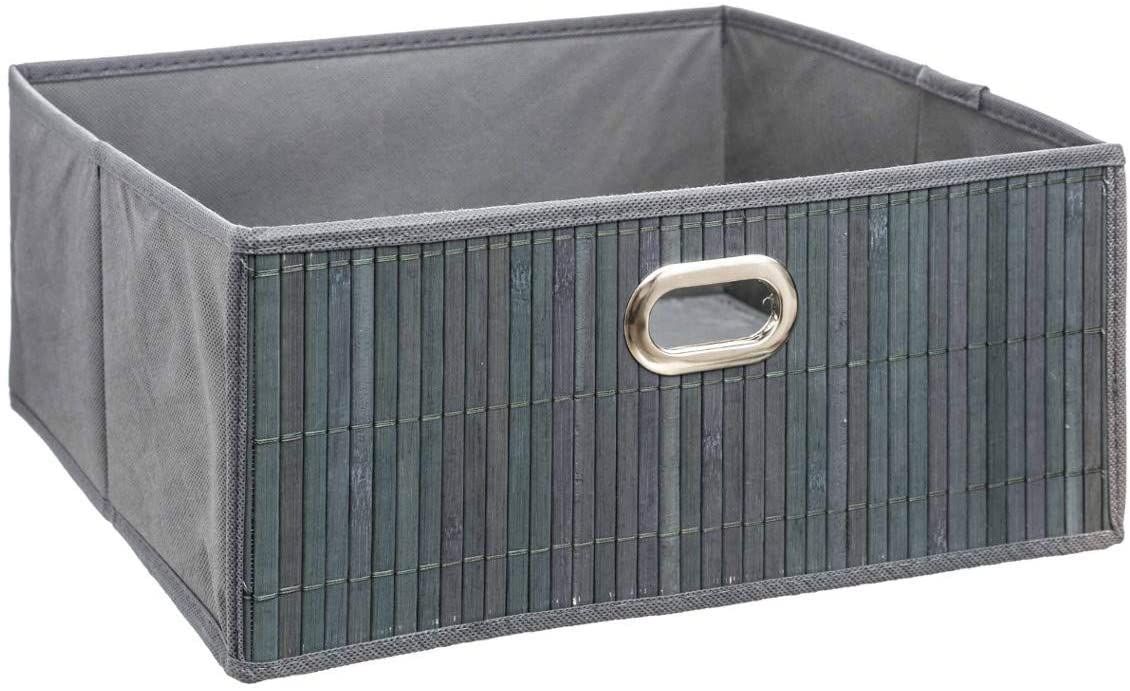 5five Simply Smart Bambusový úložný box, 31 x 15 cm, šedý - EDAXO.CZ s.r.o.