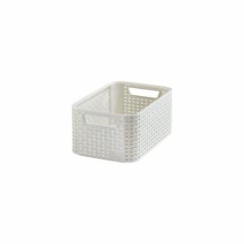 Krémový plastový úložný box 19x28,5x13 cm Style – Curver