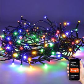  LED WIFI smart venkovní vánoční řetěz, 400 LED, 20m, přívod 5m, teplá bílá + vícebarevný  1v13-WIFI