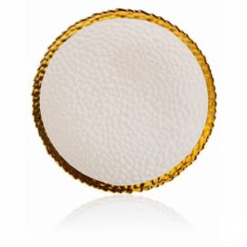 DekorStyle Keramický talíř Kati 25 cm bílý