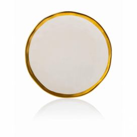 DekorStyle Keramický talíř Lissa 20 cm bílý