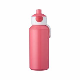 Růžová láhev na vodu Rosti Mepal Pop-Up, 400 ml