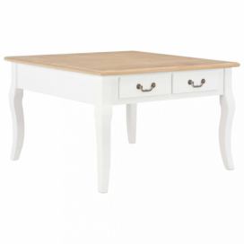 Konferenční stolek Acate dřevo / MDF Dekorhome Přírodní / bílá