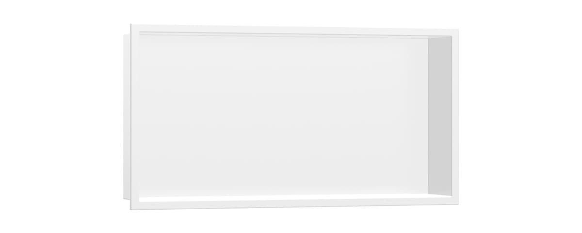Polička Hansgrohe XtraStoris Original s rámem matná bílá 56064700 - Siko - koupelny - kuchyně