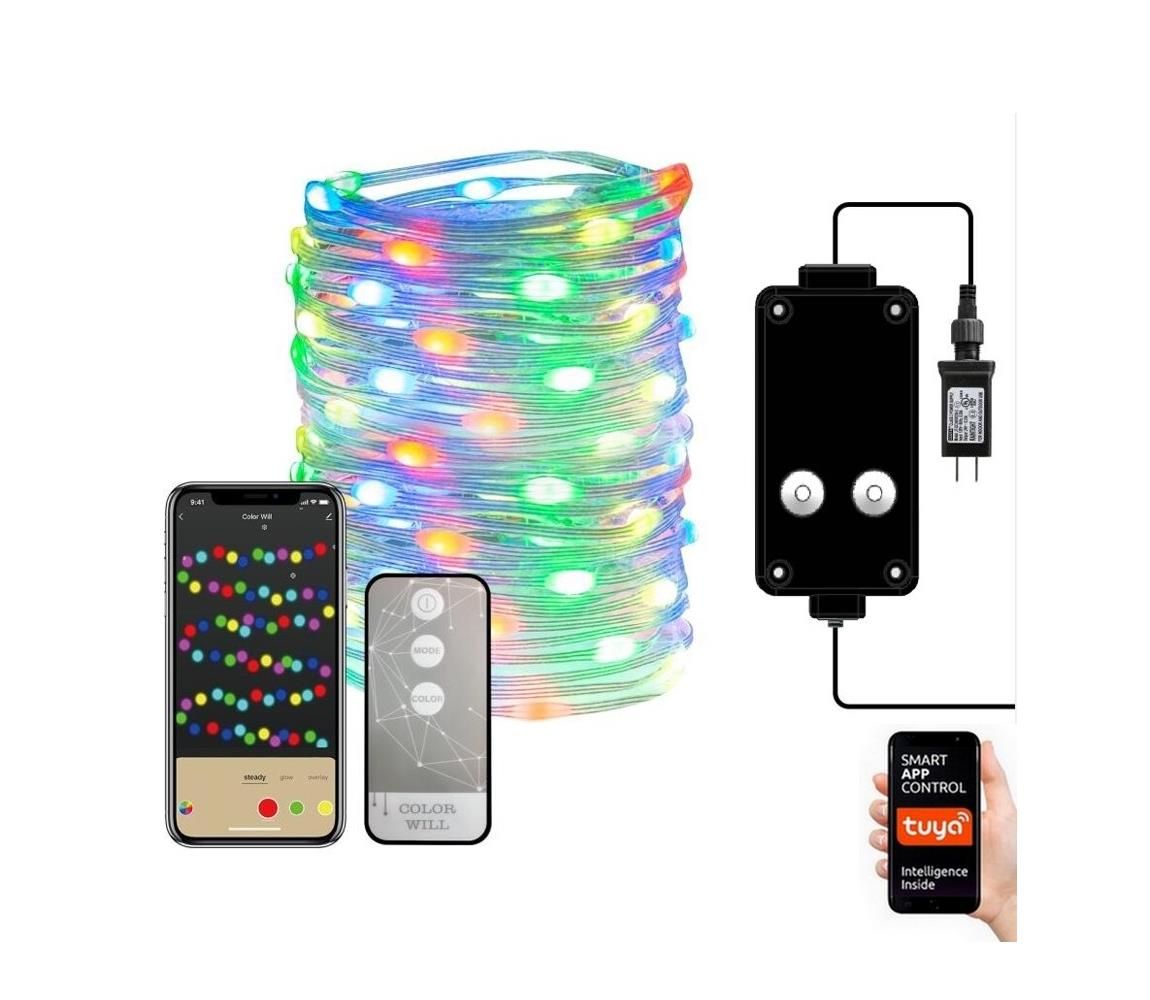  Neo  NEO 07735L-LED RGB Stmívatelný vánoční pásek 7,2W/230V 10m IP44 Wi-Fi Tuya  -  Svět-svítidel.cz