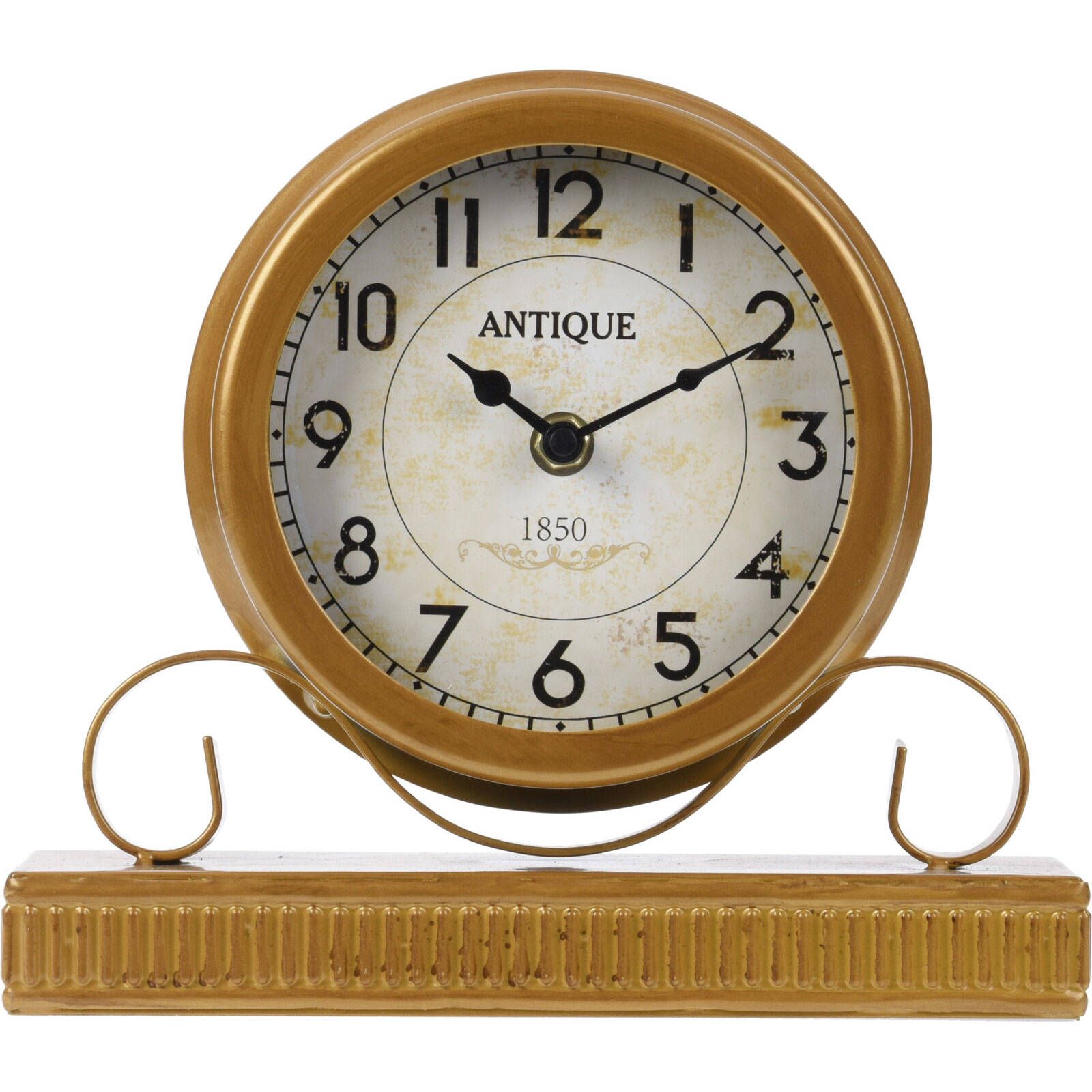 Home Styling Collection Stolní hodiny v zlaté barvě, 23 x 6 x 23 cm - EMAKO.CZ s.r.o.